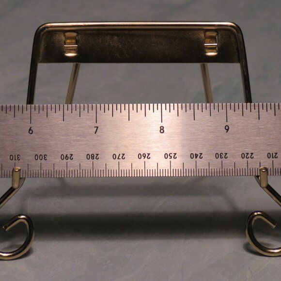 Small Decorative Holder in Gold Finish Metal/Stand/3.75" Span - Picture 4 of 5